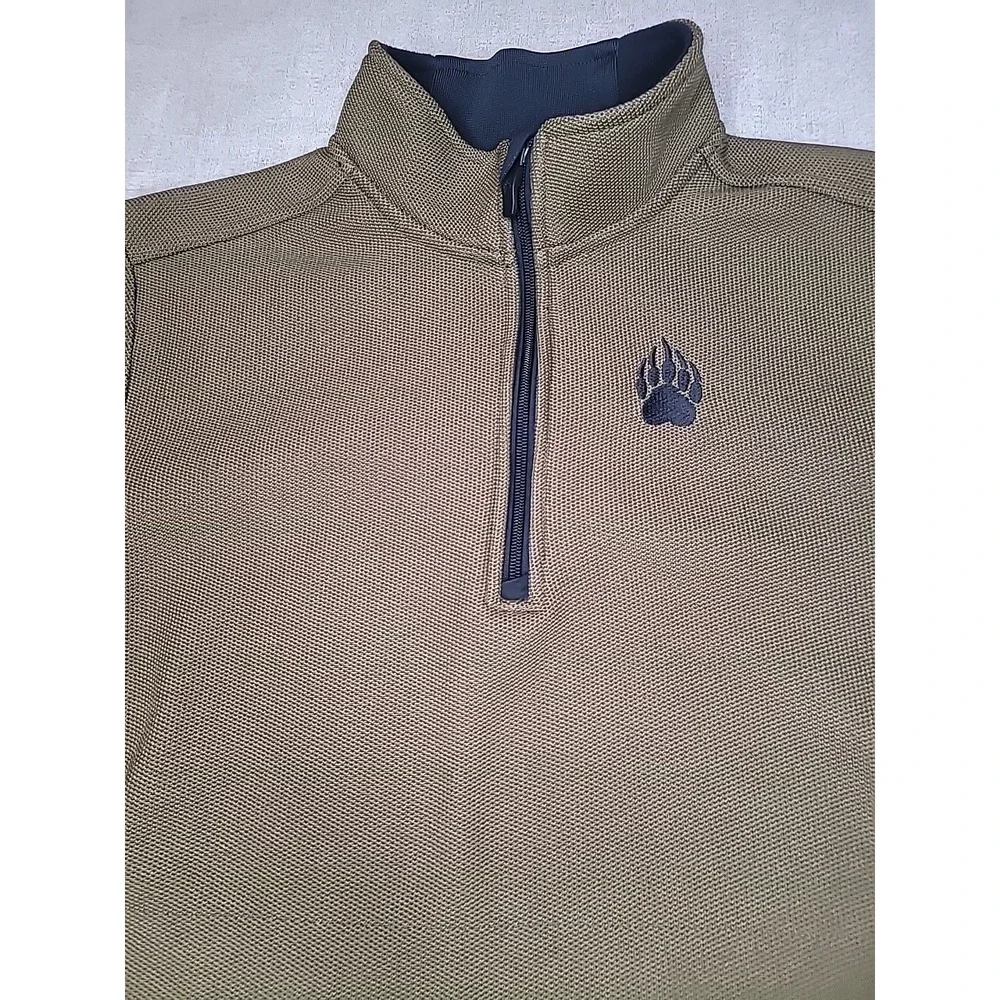 Alaskan Hardgear 1/4 Zip Sweater Graveltec Two Tone Long Sleeve Pullover Men's L